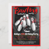Invitation du Bowling Party (Devant)