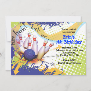 Invitation du Bowling Party Bonne Invitation d'ann