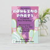 Invitation du Bowling Party Bonne Invitation d'ann (Debout devant)