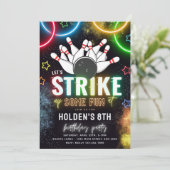 Invitation du Bowling Party | Bowling Anniversaire (Debout devant)