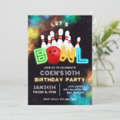 Invitation du Bowling Party | Invitations de quill (Debout devant)
