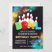 Invitation du Bowling Party | Invitations de quill