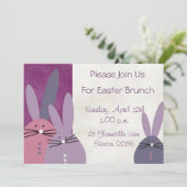 Invitation du brunch de Pâques (Debout devant)