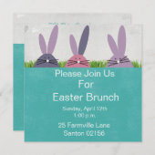Invitation du brunch de Pâques (Devant / Derrière)