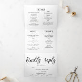 Invitation du budget du MARIAGE PHOTO. (Intérieur)