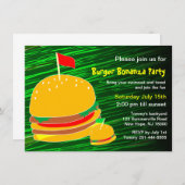Invitation du Burger Bonanza Party (Devant / Derrière)