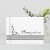 Invitation du Business Party Blanc Gris noir (Debout devant)