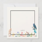 Invitation du cadre de printemps (Dos)