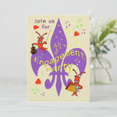 Invitation du Cajun Theme Engagement Party (Debout devant)