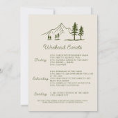 Invitation du camp Bachelorette (Dos)