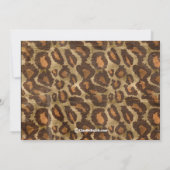 Invitation du Caramel Fuscia Leopard (Dos)