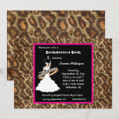 Invitation du Caramel Fuscia Leopard (Devant / Derrière)