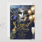 invitation du carnaval de mardi gras (Devant)