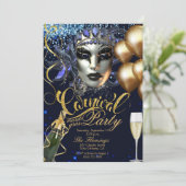 invitation du carnaval de mardi gras (Debout devant)