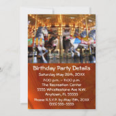 Invitation du Carousel Party (Dos)