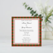 Invitation du Carré Mariage Cameron Scottish (Debout devant)