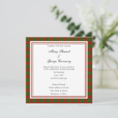 Invitation du Carré Mariage écossais (Debout devant)
