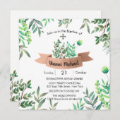 Invitation du Carré Yianni Baptême (Devant / Derrière)