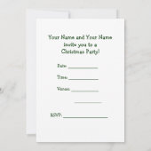 Invitation du Carte photo de Noël à customiser (Dos)
