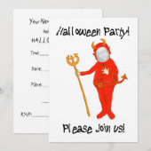 Invitation du Carte photo Halloween personnalisabl (Devant / Derrière)