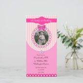 Invitation du Carte photo princesse rose (Debout devant)