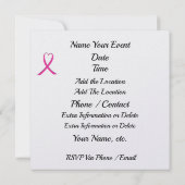 Invitation du casino de sensibilisation au cancer (Dos)