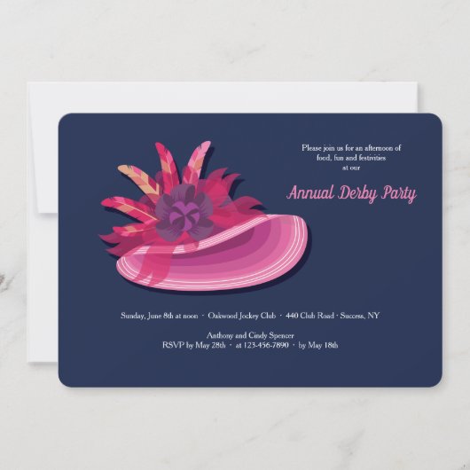 Invitation du Casquette 2 Derby Party (Devant)