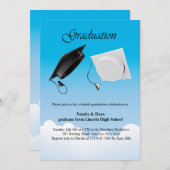 Invitation du Casquette de double diplôme (Devant / Derrière)