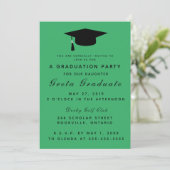 Invitation du Casquette de la fête de graduation m (Debout devant)