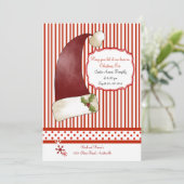 Invitation du casquette de Père Noël (Debout devant)