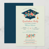 Invitation du Casquette floral (Devant / Derrière)