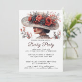 Invitation du casquette Watercolor Derby Party (Debout devant)