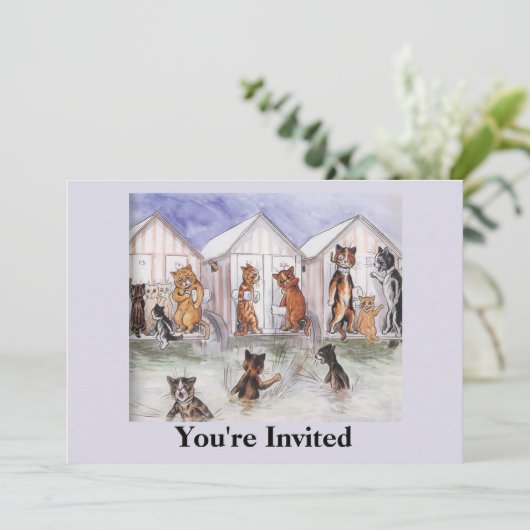 Invitation du Cat Party (Debout devant)