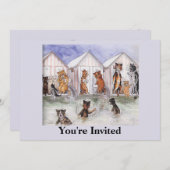 Invitation du Cat Party (Devant / Derrière)