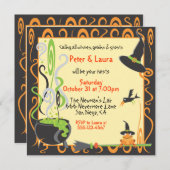 Invitation du Cauldron Halloween (Devant / Derrière)