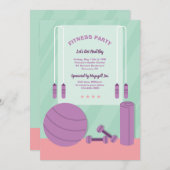 Invitation du centre de remise en forme (Devant / Derrière)