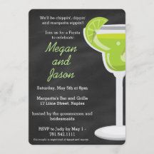 Invitation du Chalkboard Margarita Party - Retour