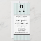 Invitation du Champagne Toast Engagement Party (Devant)