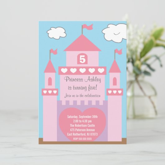 Invitation du château de Princess (Debout devant)