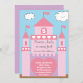 Invitation du château de Princess (Devant / Derrière)