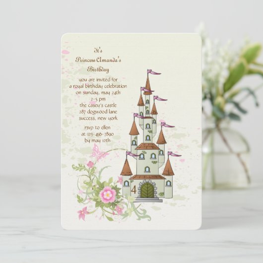 Invitation du château de Princess (Debout devant)