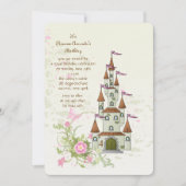 Invitation du château de Princess (Devant)