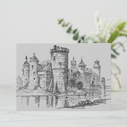 Invitation du château médiéval (Debout devant)