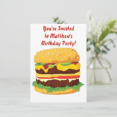 Invitation du Cheeseburger Party (Debout devant)