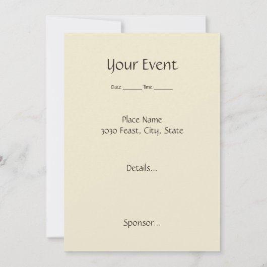 Invitation du chef (Dos)