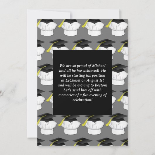 Invitation du Chef culinaire (Dos)