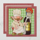 Invitation du chef heureux (Devant / Derrière)