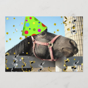 Invitation du Cheval de fête d'anniversaire