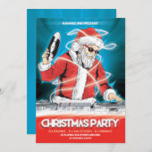 Invitation du Christmas DJ Music Party (Devant / Derrière)