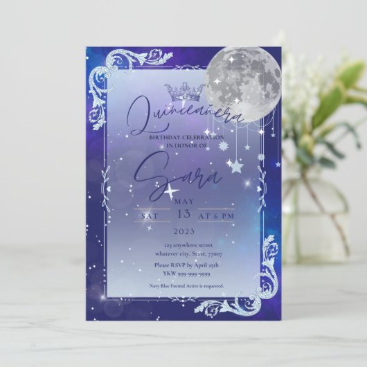 Invitation du ciel nocturne (Debout devant)